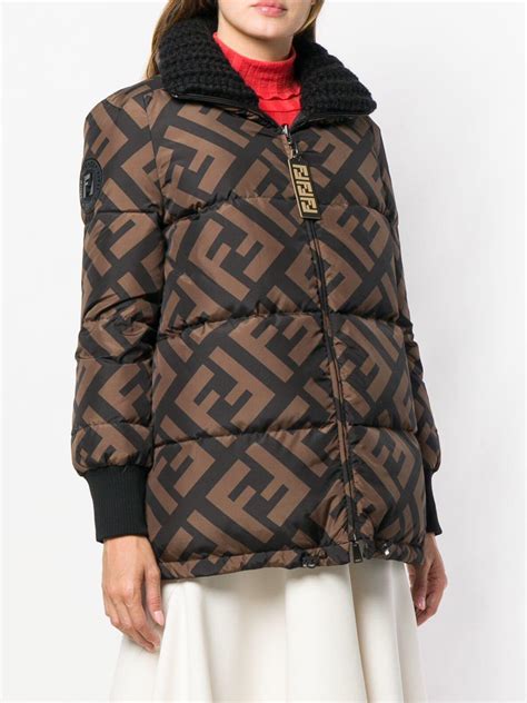 fendi womens puffer jacket|fendi puffer jacket cost.